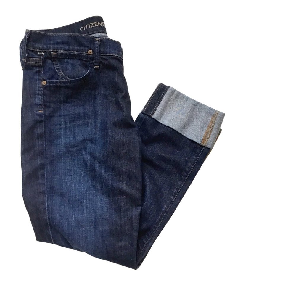 Citizens of Humanity Jeans Women's Size 27 Blue Cropped Straight Leg